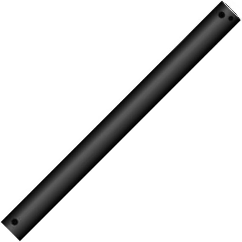 Steerg 18 inch Ceiling Fan Downrod with 5 Extension Wires, Unthreaded Down Rods, Diameter 1 inch, Black - Image 1
